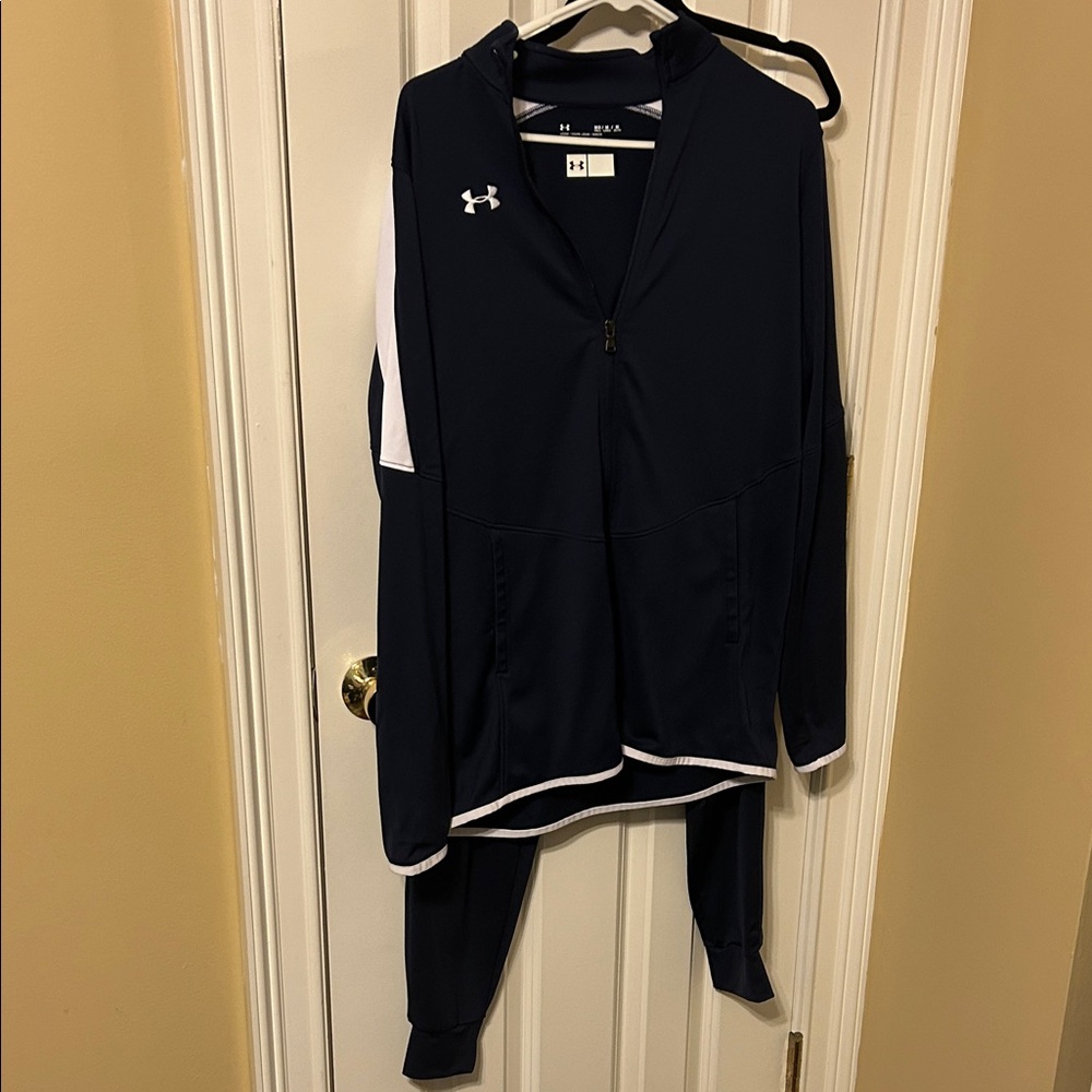 Under Armour Blue and White Athletic Set